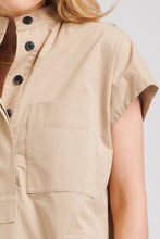 Load image into Gallery viewer, The Fonda Cargo Dress - Stone