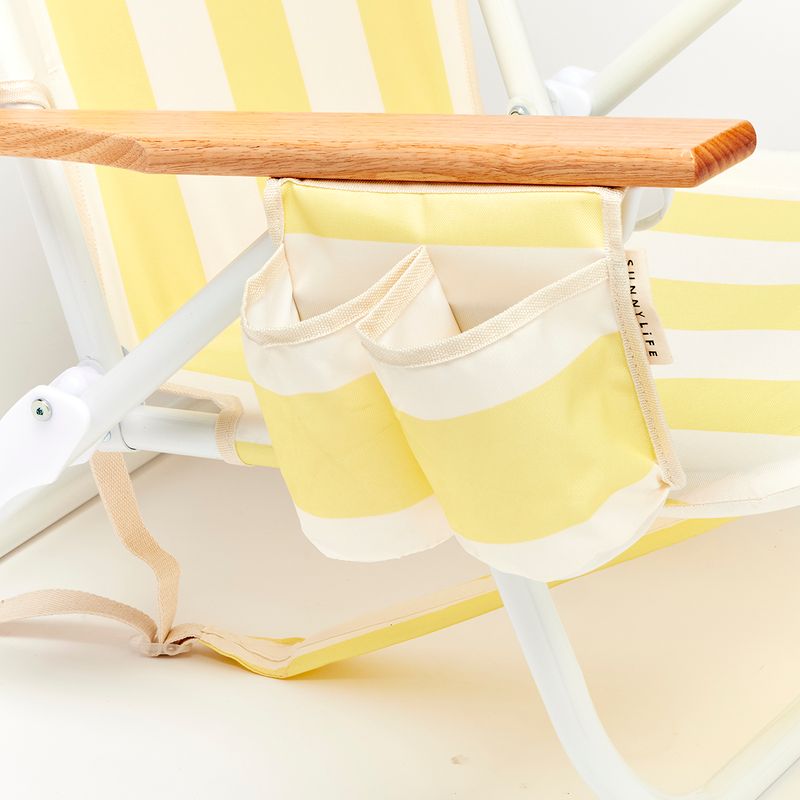 Deluxe Beach Chair La Mer Limon Stripe