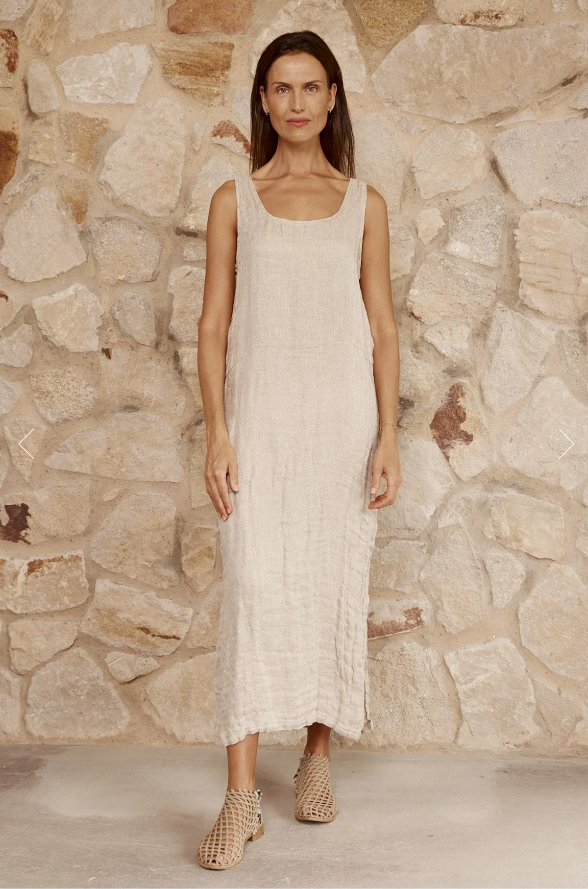 Tank Dress Maxi Cestinato Blu