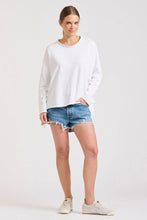 Load image into Gallery viewer, Raw Long Sleeve Sweatshirt - White