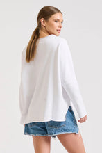 Load image into Gallery viewer, Raw Long Sleeve Sweatshirt - White