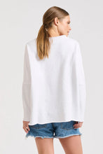 Load image into Gallery viewer, Raw Long Sleeve Sweatshirt - White