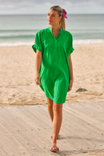 Load image into Gallery viewer, The Isla Short Sleeve Dress - Green