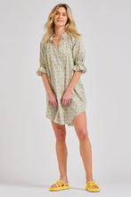 Load image into Gallery viewer, The Tia Easy Flow Shirt Dress - Mint Floral