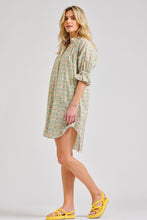 Load image into Gallery viewer, The Tia Easy Flow Shirt Dress - Mint Floral