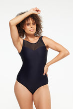 Load image into Gallery viewer, TEXTURED BLACK Mesh High Neck