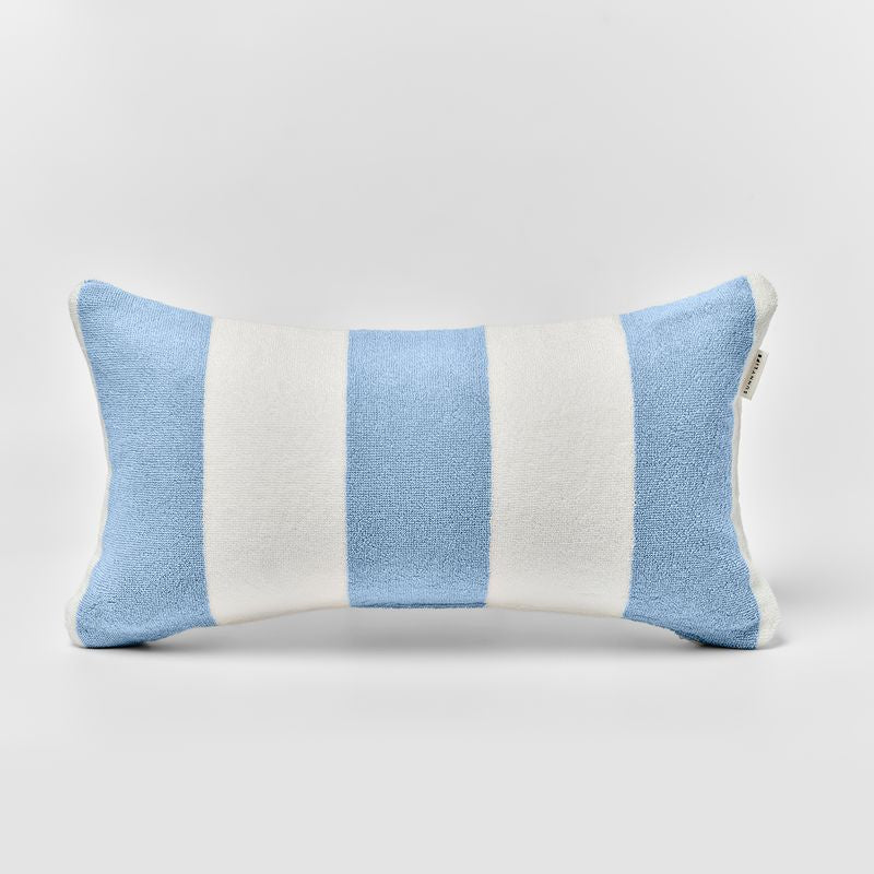 Beach Pillow La Mer Med Blue Stripe