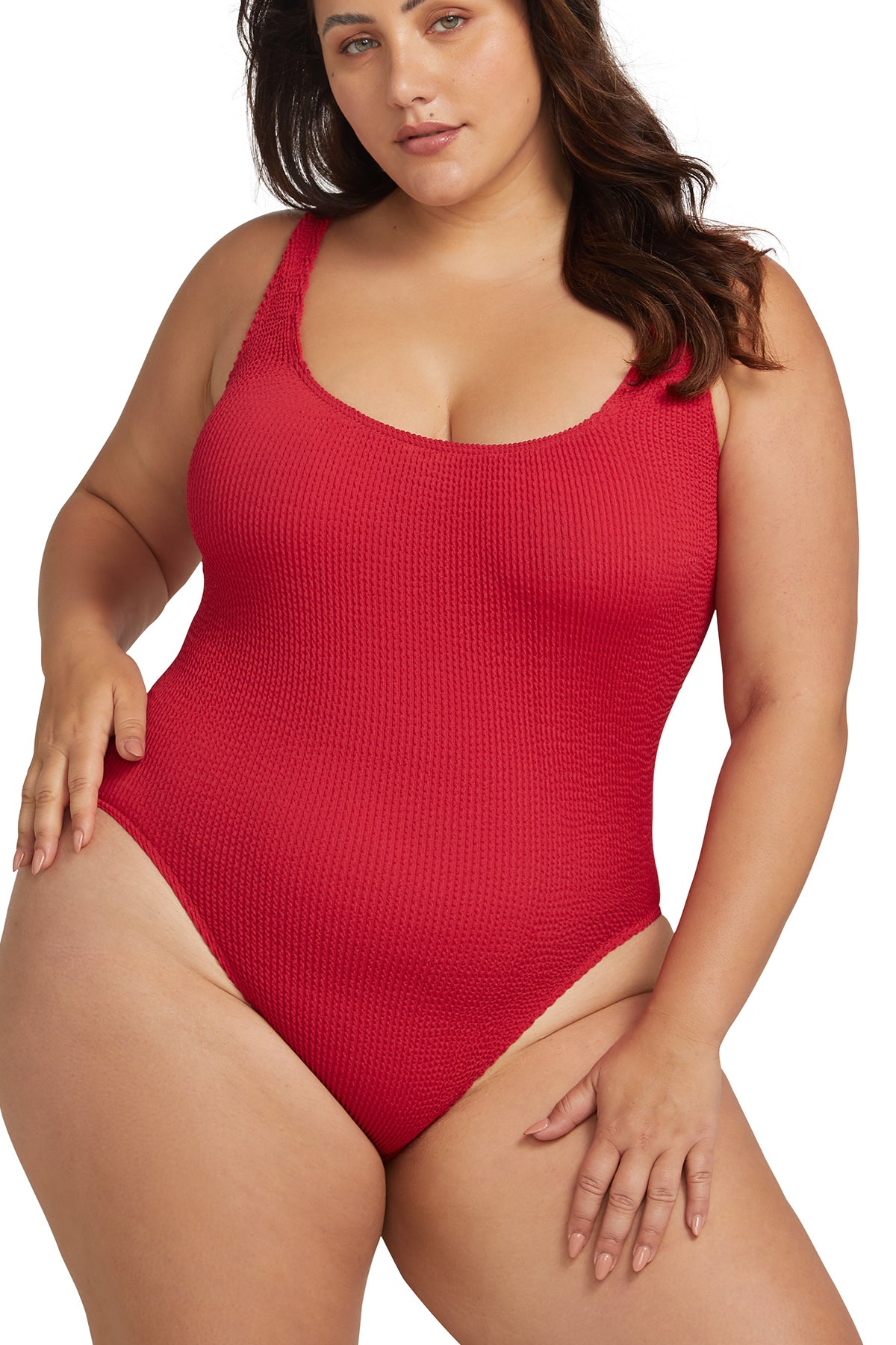 Kahlo One Piece Crimson Red Eco