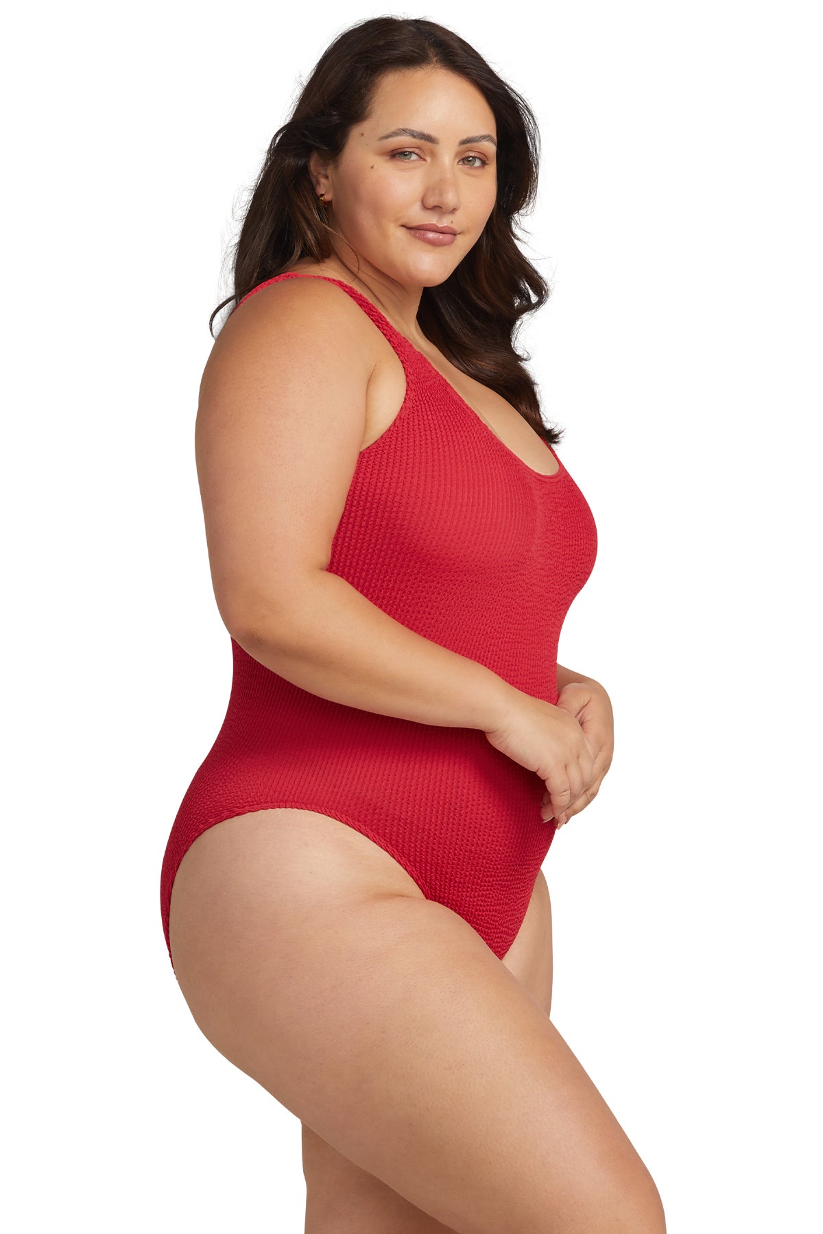 Kahlo One Piece Crimson Red Eco