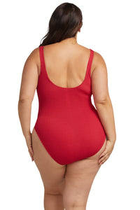 Kahlo One Piece Crimson Red Eco