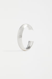 Gild Thin Cuff Bangle Silver