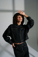 Load image into Gallery viewer, Wes Linen Jacket Black