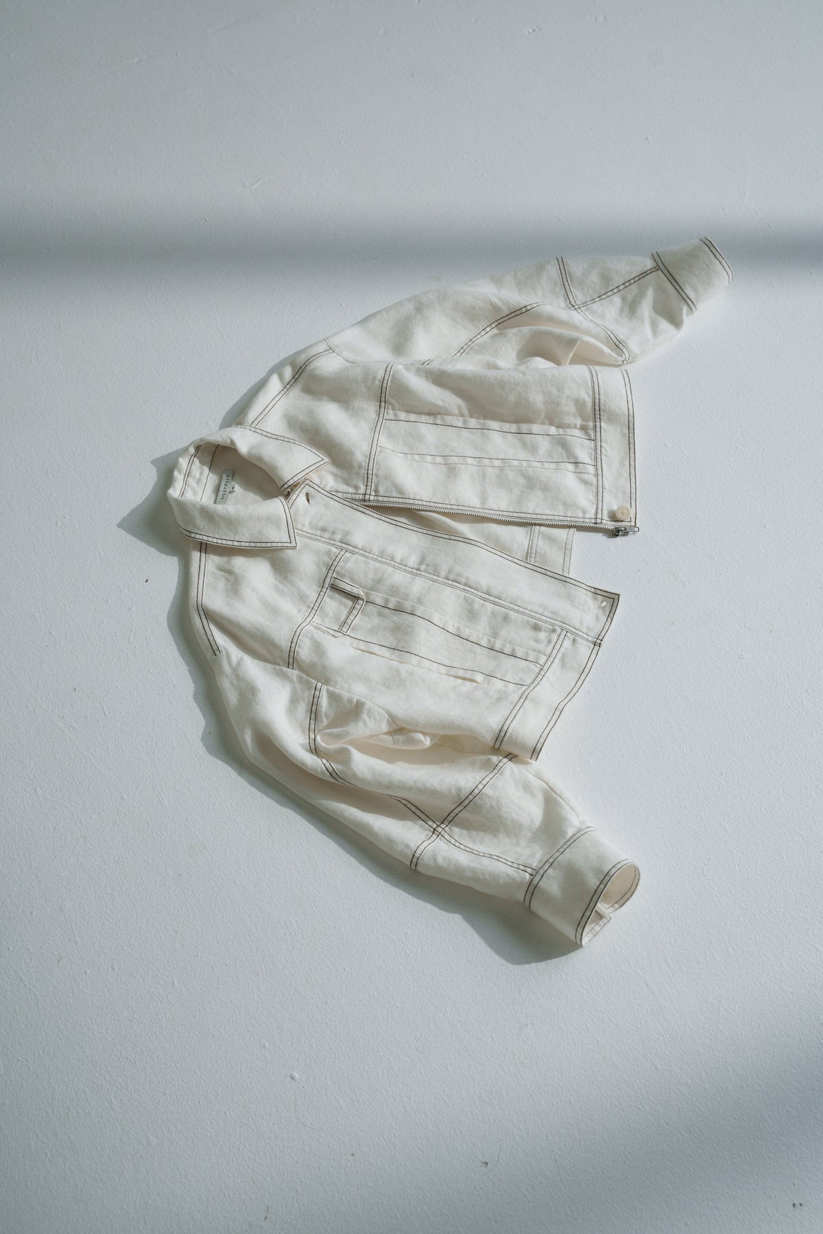 Wes Linen Jacket Ivory