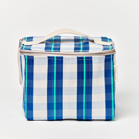 Recycled Nylon Lunch Cooler Bag La Mer Blue Neon