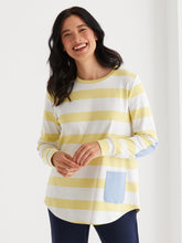 Load image into Gallery viewer, Long Sleeve Stripe Tee Butter