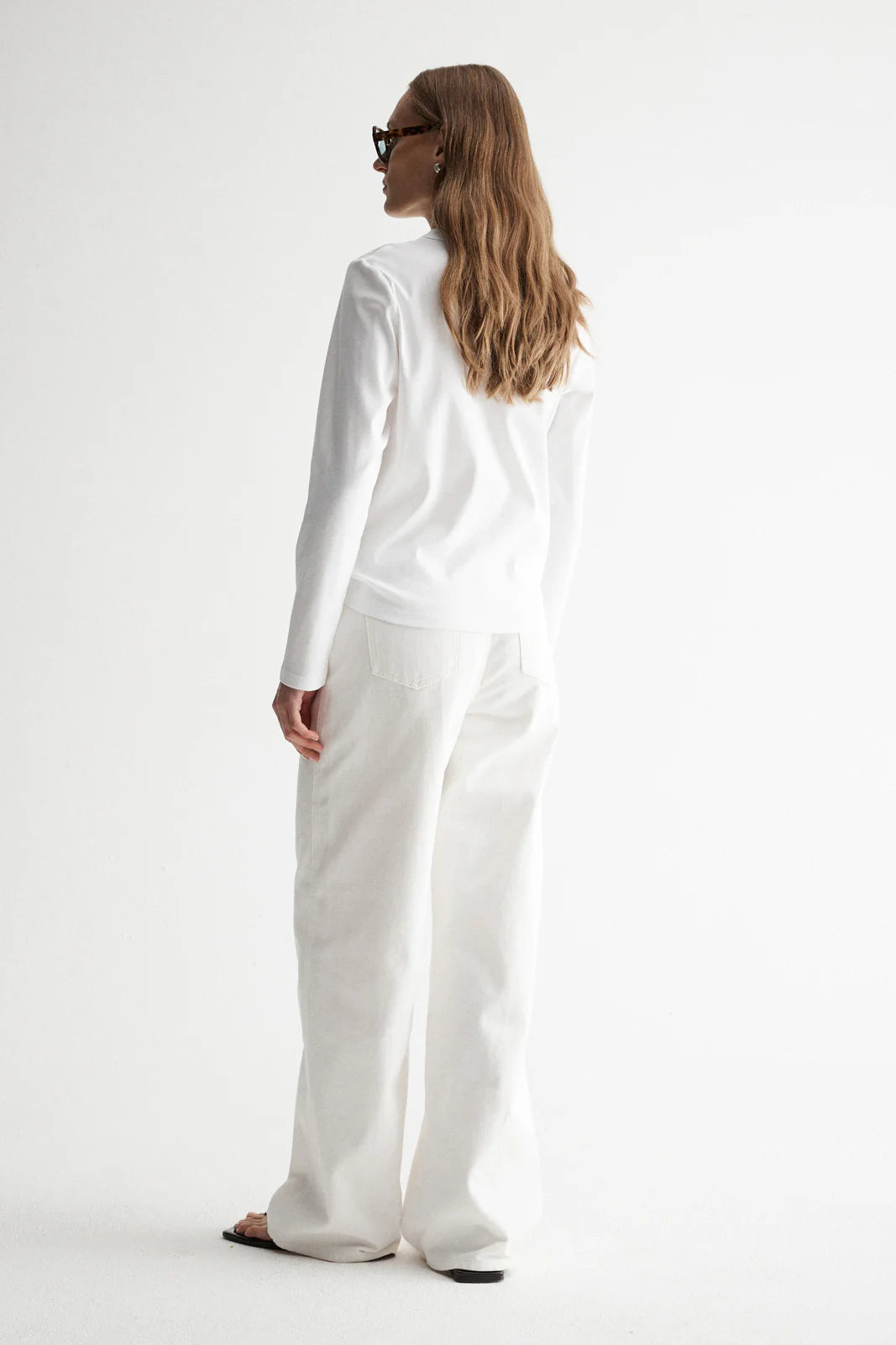 Zoe Long Sleeve Tee White