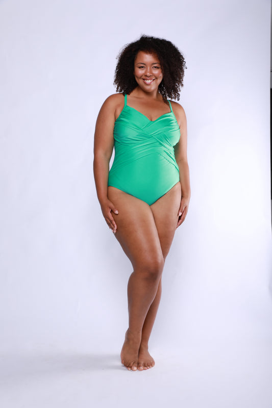 Criss Cross One Piece - Mint Green
