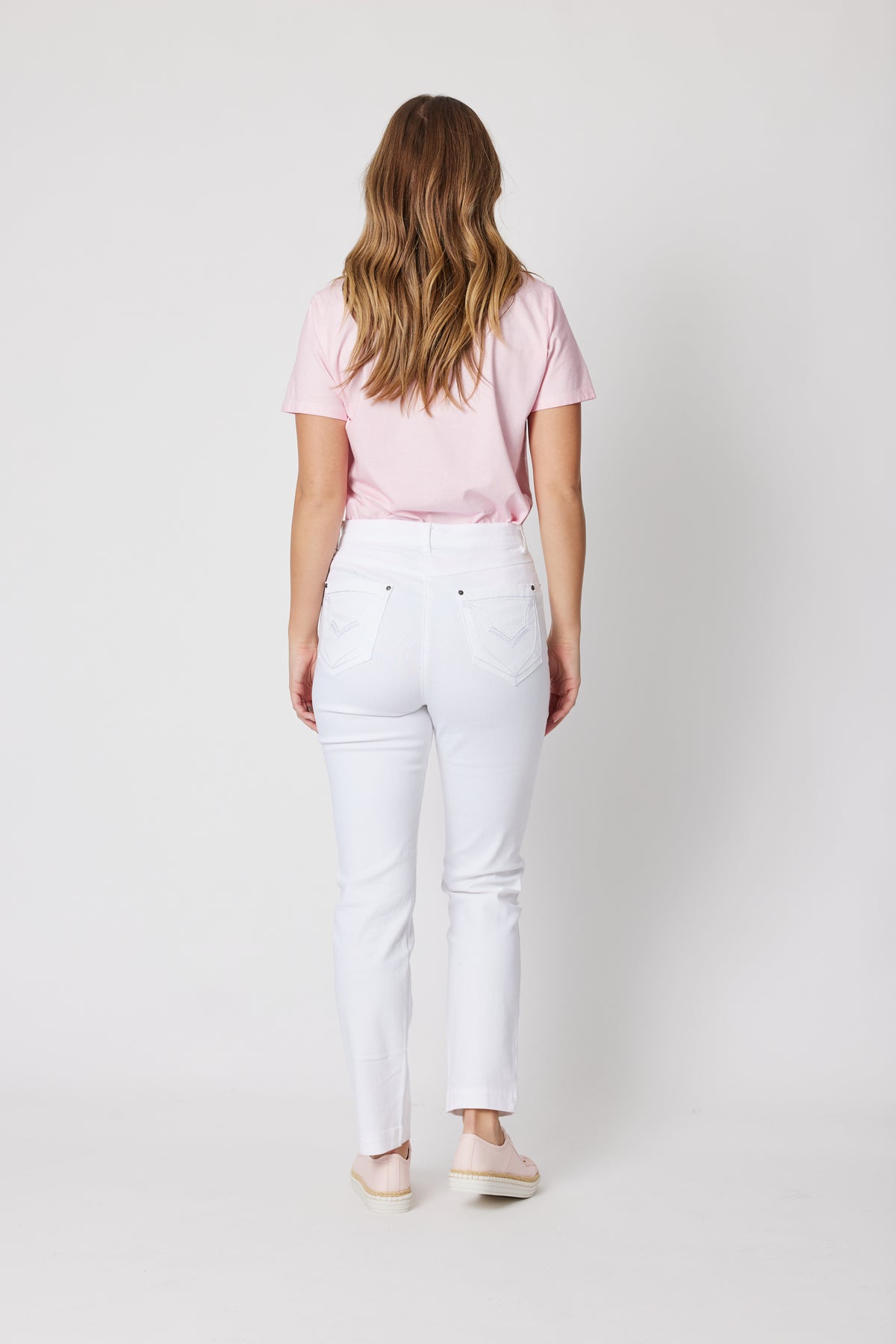 Slim Leg Miracle Denim Jean - White