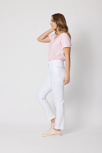Slim Leg Miracle Denim Jean - White