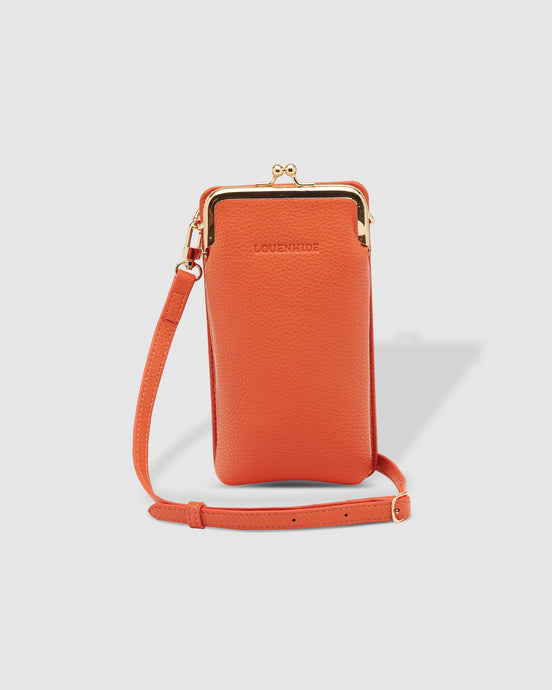 Billie Orange Crossbody Phone Bag