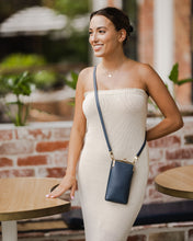 Load image into Gallery viewer, Billie Steel Blue Crossbody Phone Bag