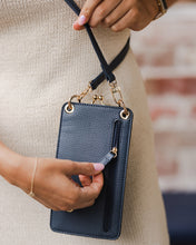 Load image into Gallery viewer, Billie Steel Blue Crossbody Phone Bag