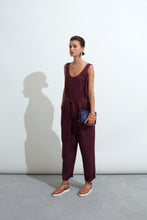 Load image into Gallery viewer, Linnen Jumpsuit | Plum