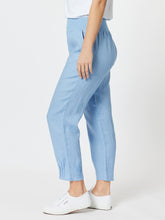 Load image into Gallery viewer, Ribbed Waist Linen Pant - Denim