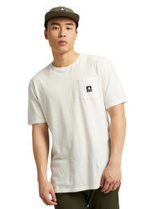 Men's Burton Colfax Organic Short Sleeve T Shirt - Stout White
