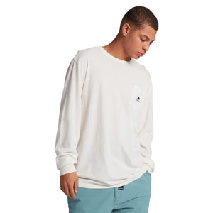 Burton Colfax Long Sleeve T-Shirt - Stout White