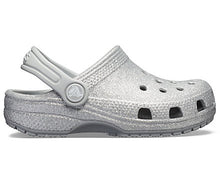 Load image into Gallery viewer, Crocs Australia Kids Classic Glitter Clog | Silver | One Country Mouse Yamba