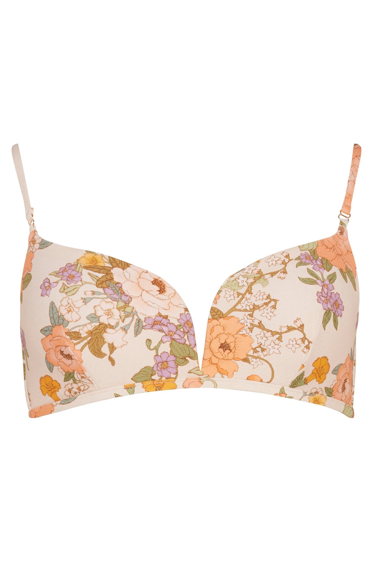 Spirited V Wire Bra - Linen