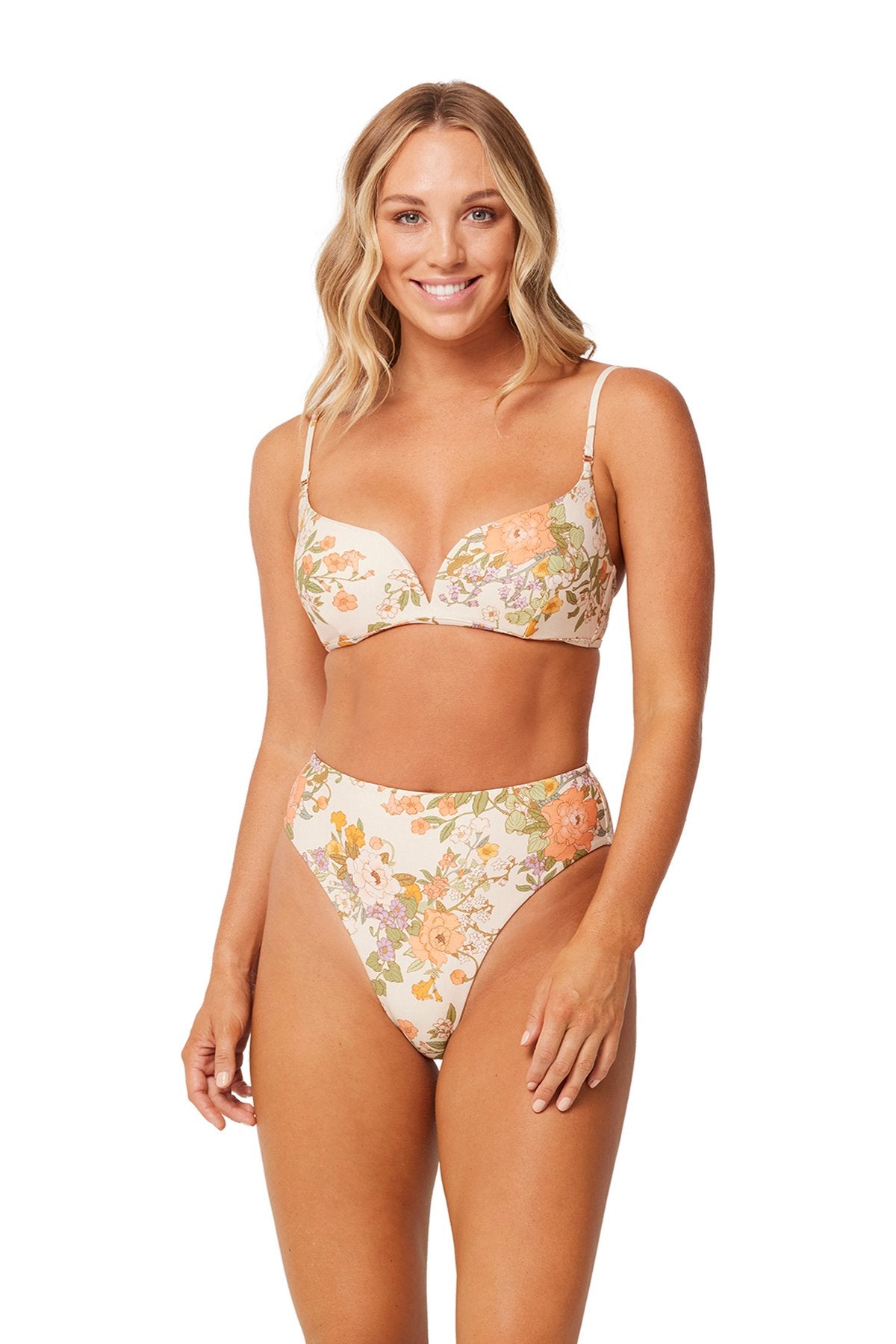 Spirited V Wire Bra Linen One Country Mouse
