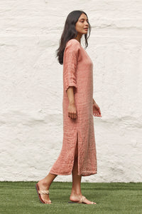 Positano maxi with Sleeve - Aida Saffron