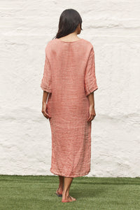 Positano maxi with Sleeve - Aida Saffron