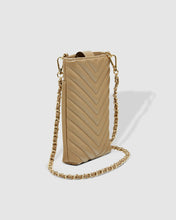 Load image into Gallery viewer, Vera Coffee Quilted Phone Crossbody Bag