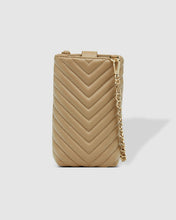 Load image into Gallery viewer, Vera Coffee Quilted Phone Crossbody Bag