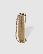 Load image into Gallery viewer, Vera Coffee Quilted Phone Crossbody Bag