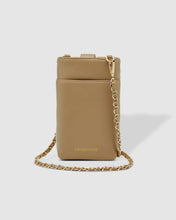 Load image into Gallery viewer, Vera Coffee Quilted Phone Crossbody Bag