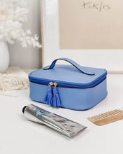 Load image into Gallery viewer, Priscilla Cornflower Blue Cosmetic Case