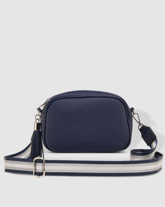 Jacinta Metallic Navy Crossbody Bag