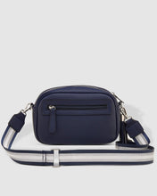 Load image into Gallery viewer, Jacinta Metallic Navy Crossbody Bag