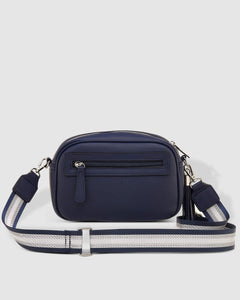 Jacinta Metallic Navy Crossbody Bag