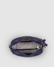 Load image into Gallery viewer, Jacinta Metallic Navy Crossbody Bag