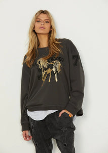 Washed Black Rodeo Sweat