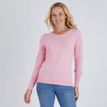 Load image into Gallery viewer, Scalloped Crew Neck Knit - Pink