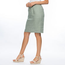 Load image into Gallery viewer, Gordon Smith JRip Waist Linen Skirt | Khaki, Linen Short, Linen Clothing, One Country Mouse Yamba