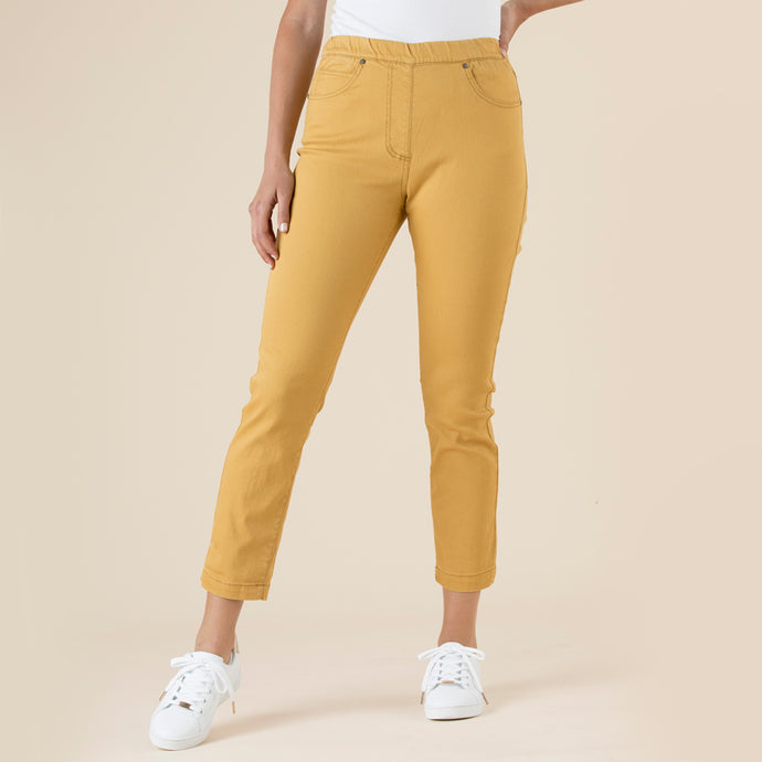 Threadz Pull On Jeans | Gold