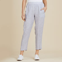 Load image into Gallery viewer, San Remo Cross-Dyed Linen Pant | Silver