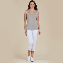 Load image into Gallery viewer, Threadz Flat Waist Bengaline Pant - White